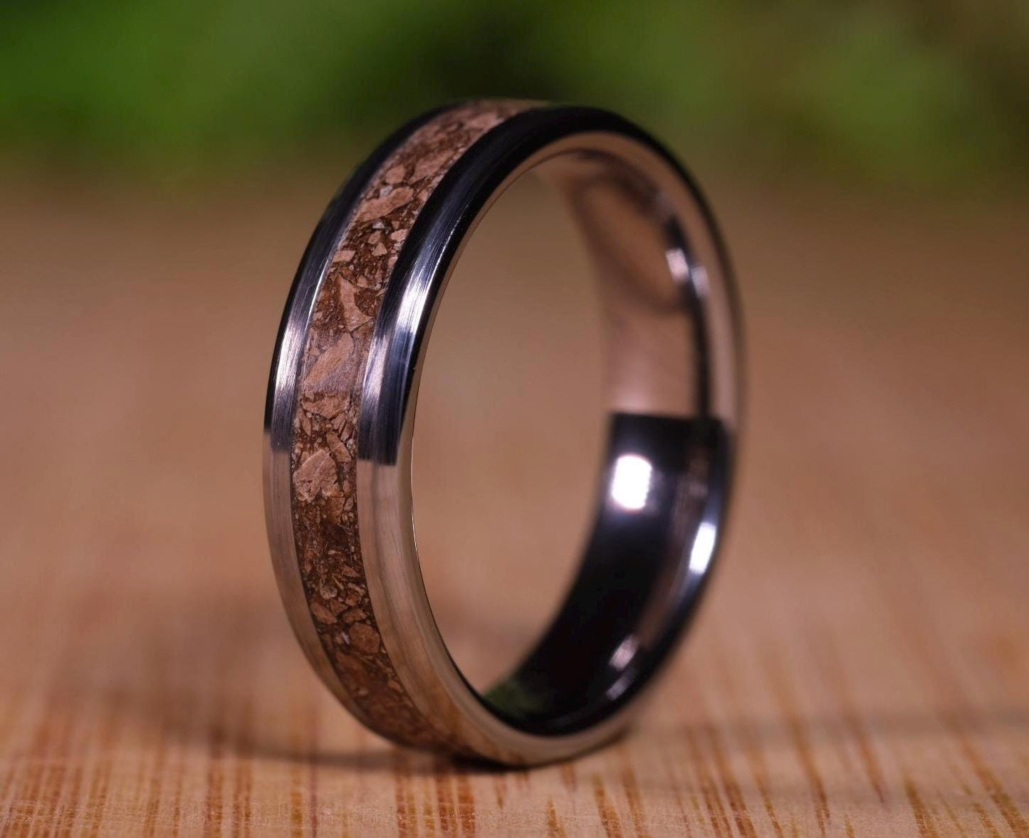 T-Rex Fossil Ring in Tungsten