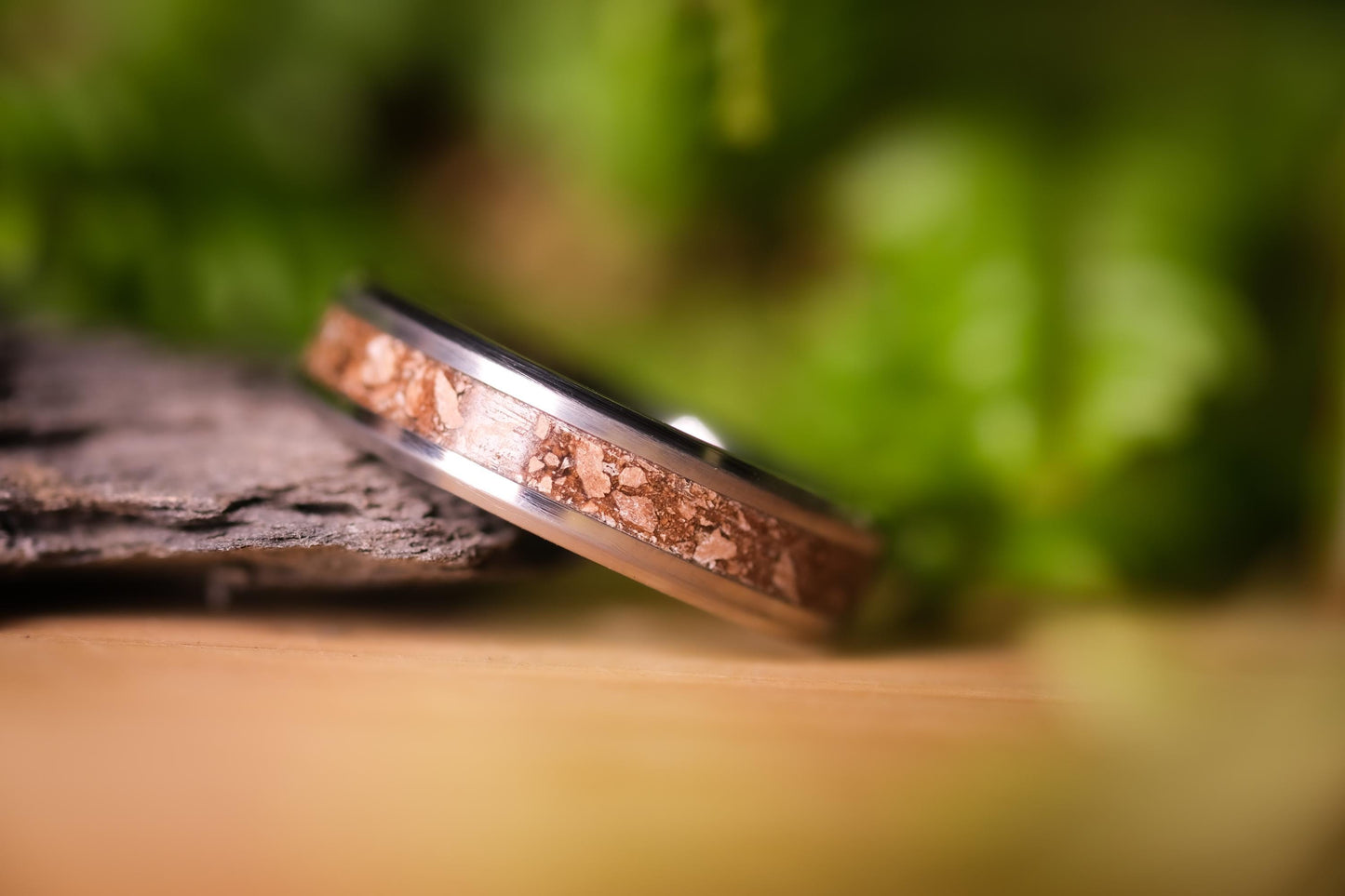 T-Rex Fossil Ring in Tungsten