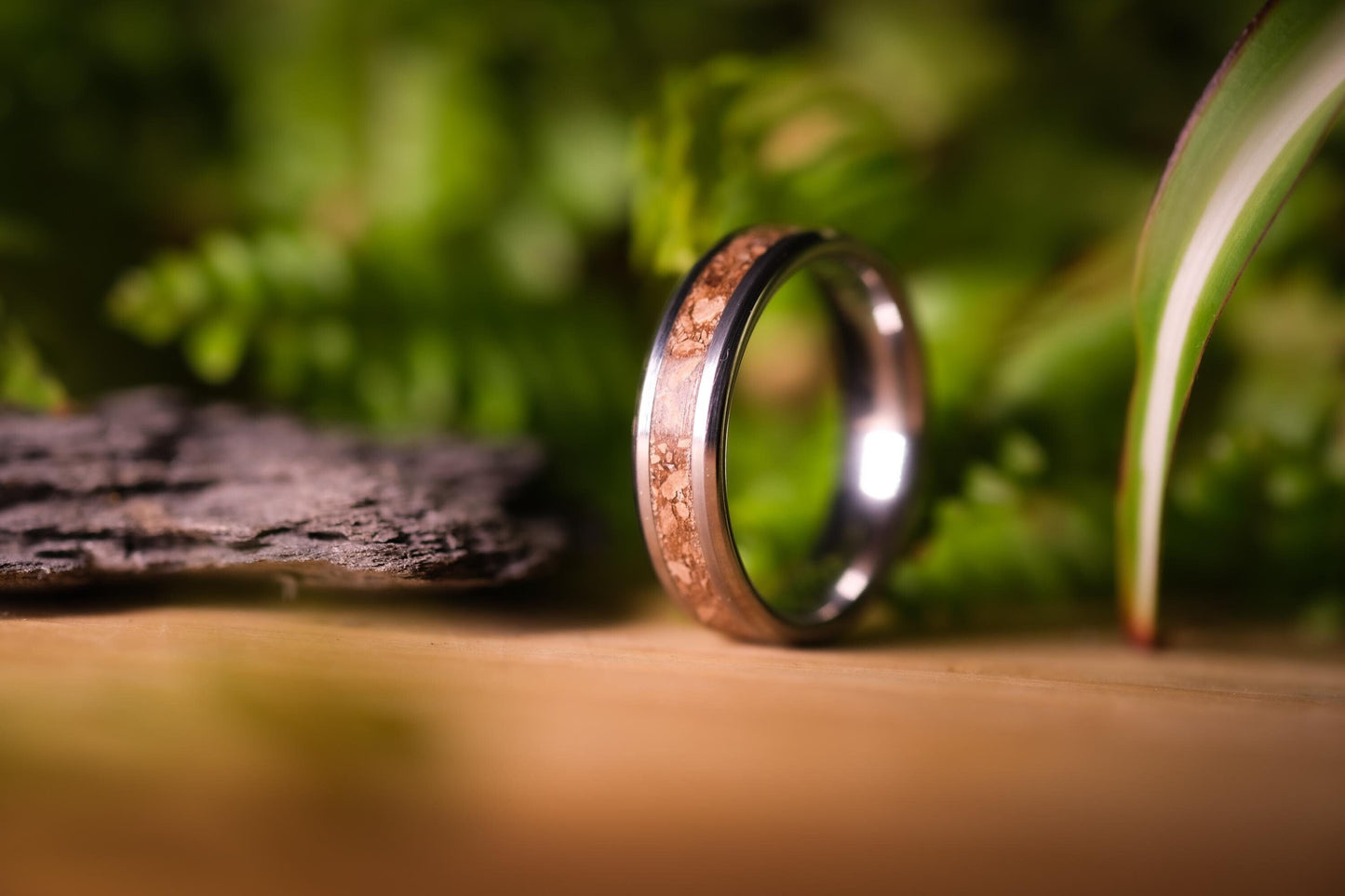 T-Rex Fossil Ring in Tungsten