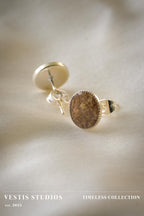 Mosasaur Fossil Earrings – Sterling Silver