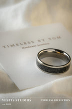 Mosasaur Fossil Ring – Titanium