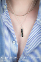 Megalodon Tooth Necklace – Plated Silver