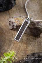 T. Rex Fossil Necklace – Plated Silver