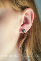 Hadrosaur Fossil Earrings – Sterling Silver