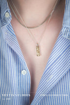 Mosasaur & Spinosaurus Fossil Necklace – Sterling Silver