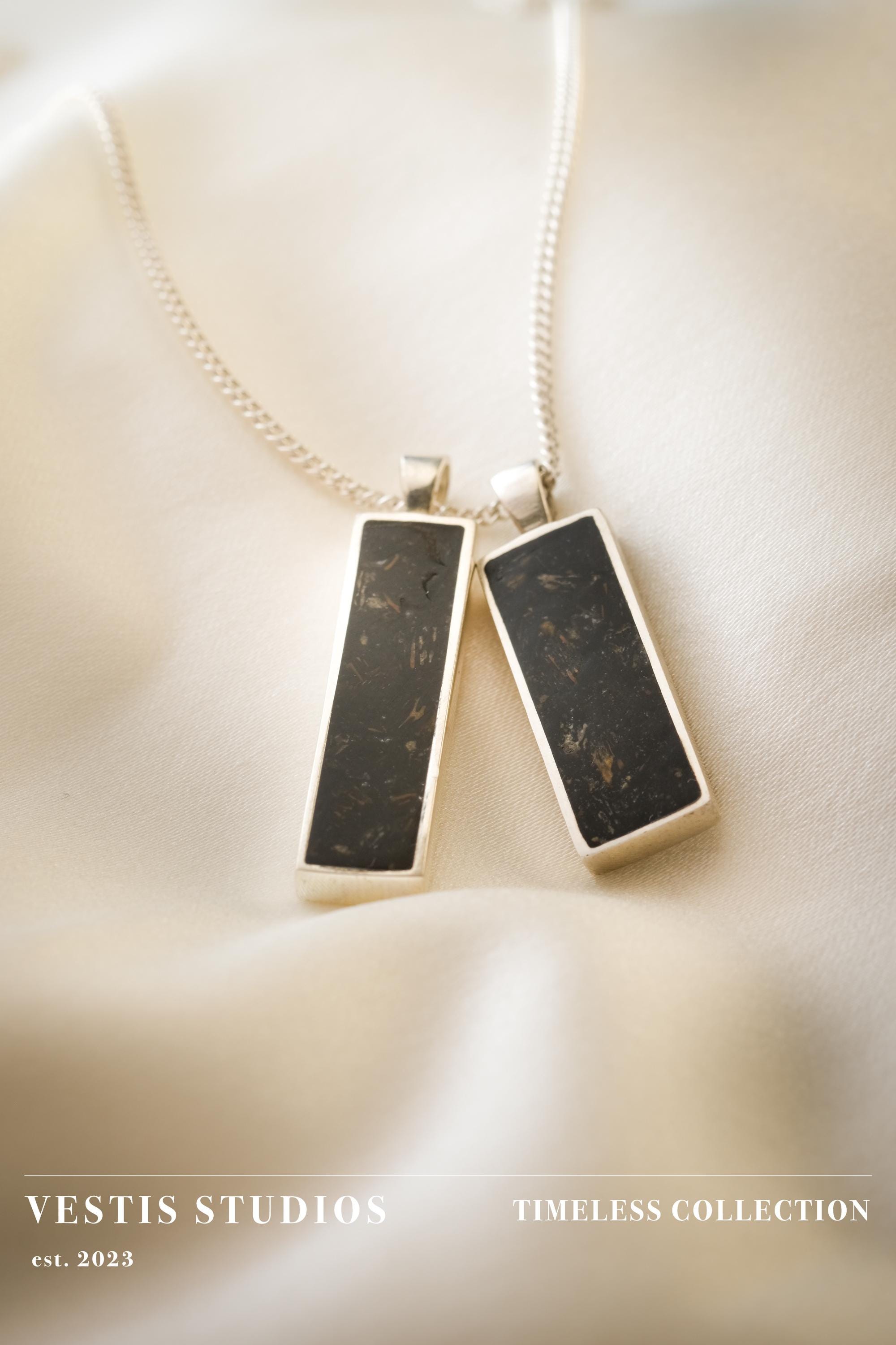 Diplodocus Fossil Necklace – Sterling Silver