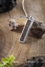 Raptor Fossil Necklace – Plated Silver