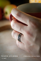 Hadrosaur Fossil Ring – Tungsten Carbide