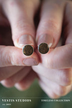 T. Rex Fossil Stud Earrings – Sterling Silver