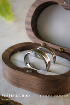 Raptor Fossil Wedding Ring Set – Tungsten