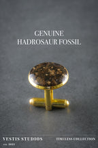 Hadrosaur Bone Cufflinks