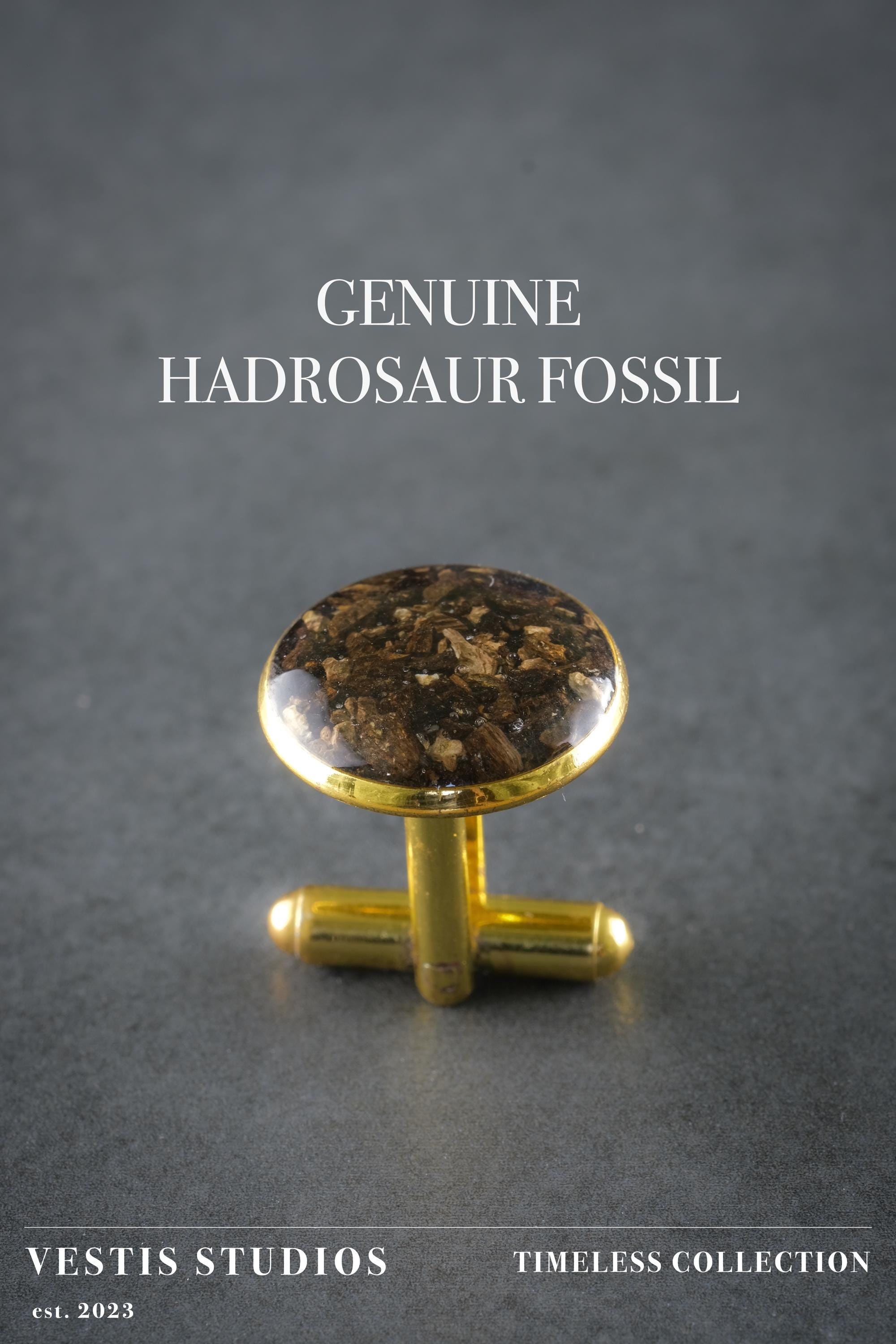 Hadrosaur Bone Cufflinks