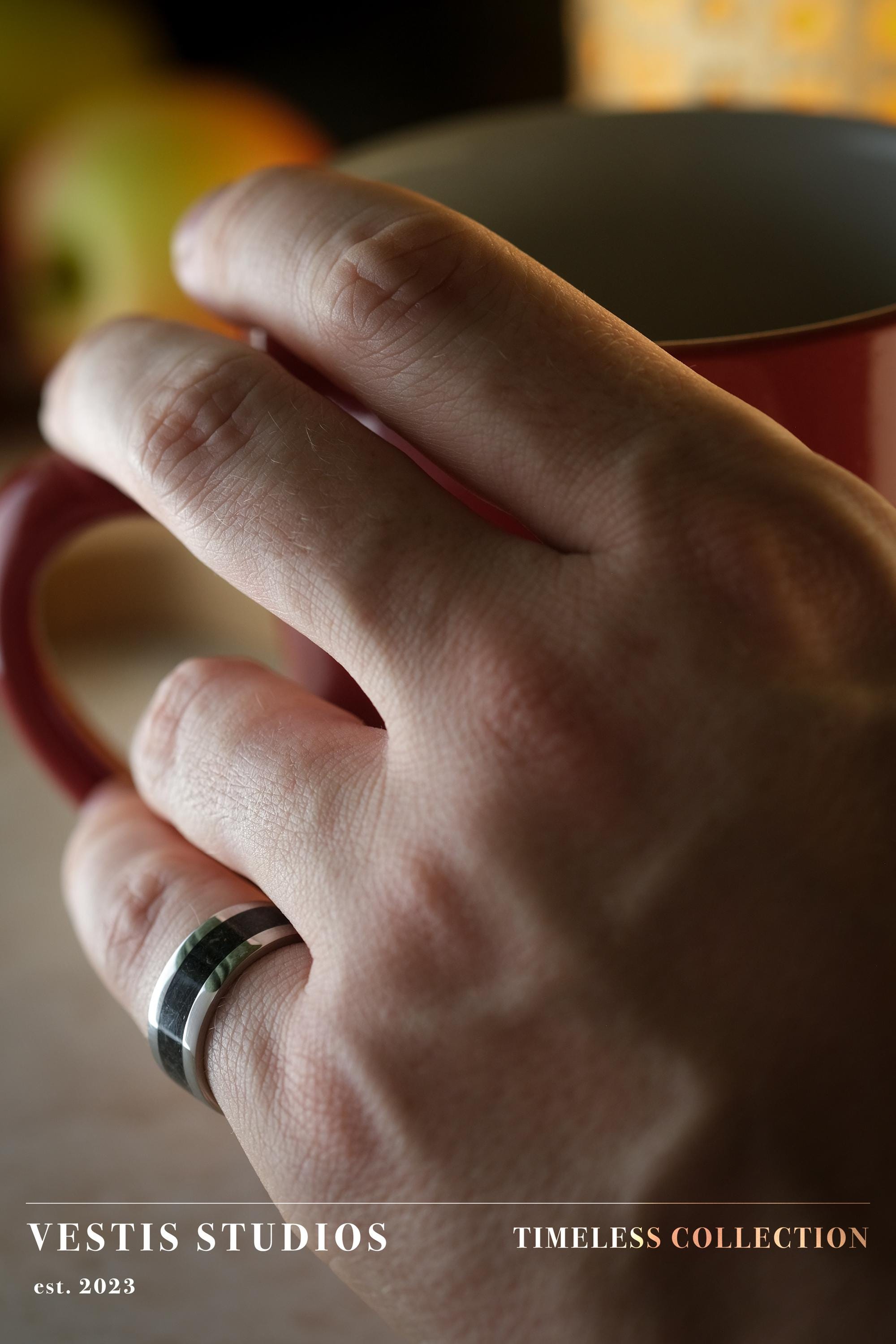 Megalodon Tooth Ring - Steel