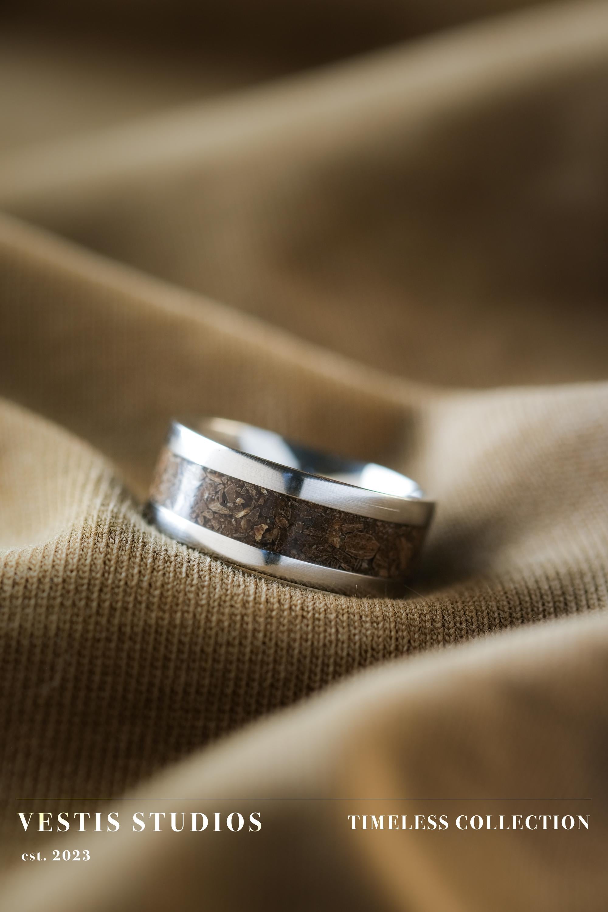 T. Rex Fossil Ring – Steel