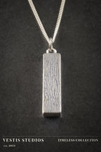 Spinosaurus Tooth Necklace – Plated Silver