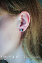 Diplodocus Fossil Earrings – Sterling Silver