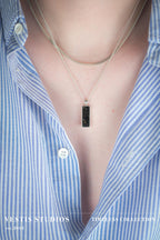 Diplodocus Fossil Necklace – Sterling Silver