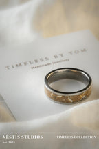 Mosasaur & Spinosaurus Fossil Ring – Titanium