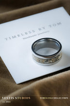 Shark Tooth Fossil Ring – Steel