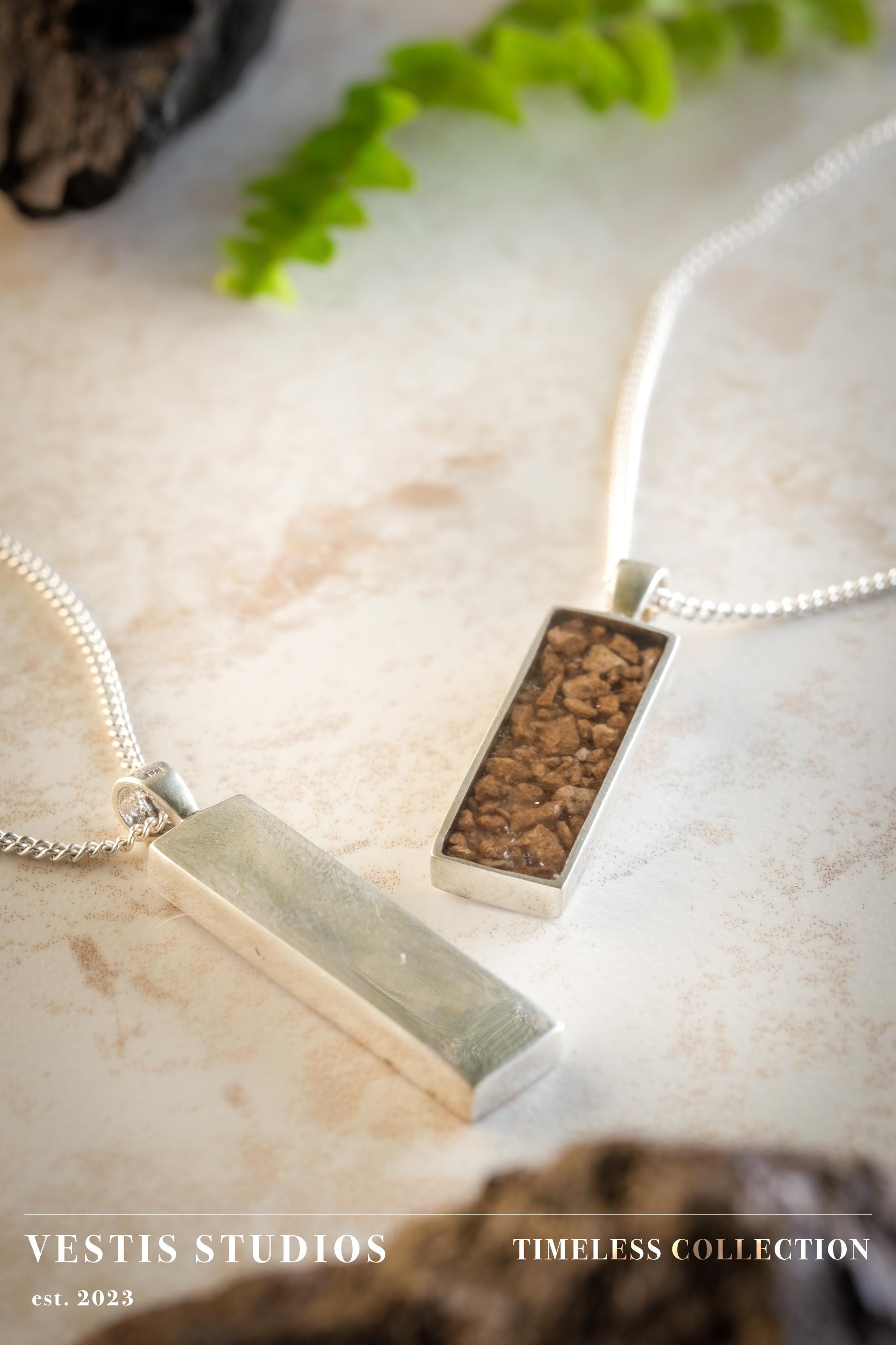 Mosasaur Fossil Necklace – Sterling Silver