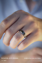 Hadrosaur Fossil Ring – Tungsten Carbide