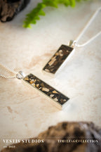 Raptor, Diplodocus & Spinosaurus Fossil Necklace – Sterling Silver