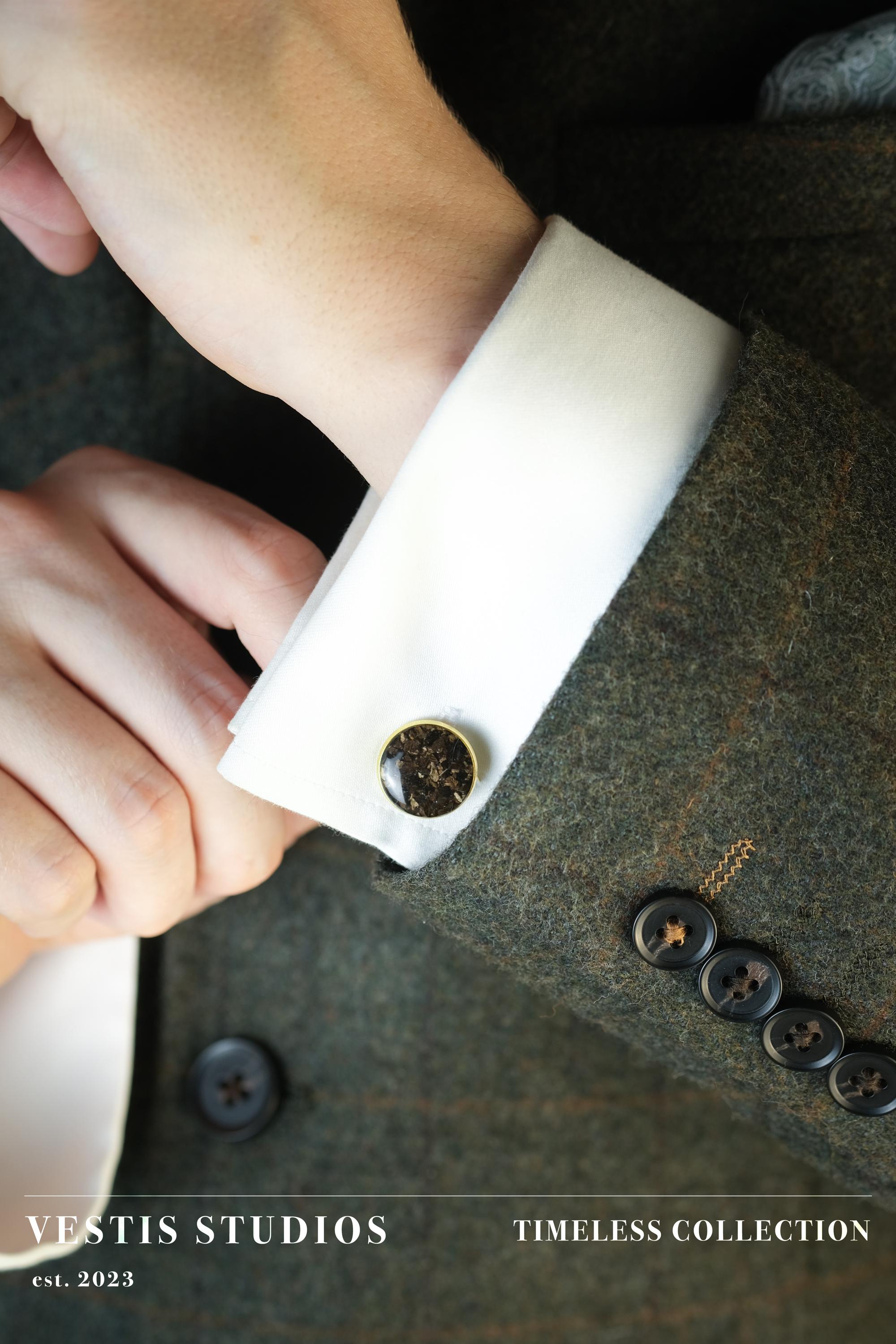 Hadrosaur Bone Cufflinks