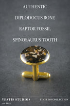 Diplodocus, Raptor & Spinosaurus Cufflinks