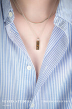 Triceratops Fossil Necklace – Sterling Silver