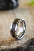 Hadrosaur Fossil Ring – Steel