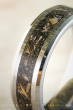 Megalodon Tooth Fossil Ring – Tungsten Carbide