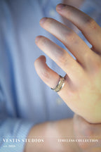 Shark Tooth Fossil Ring – Steel