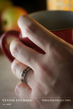 Mosasaur & Spinosaurus Fossil Ring – Titanium