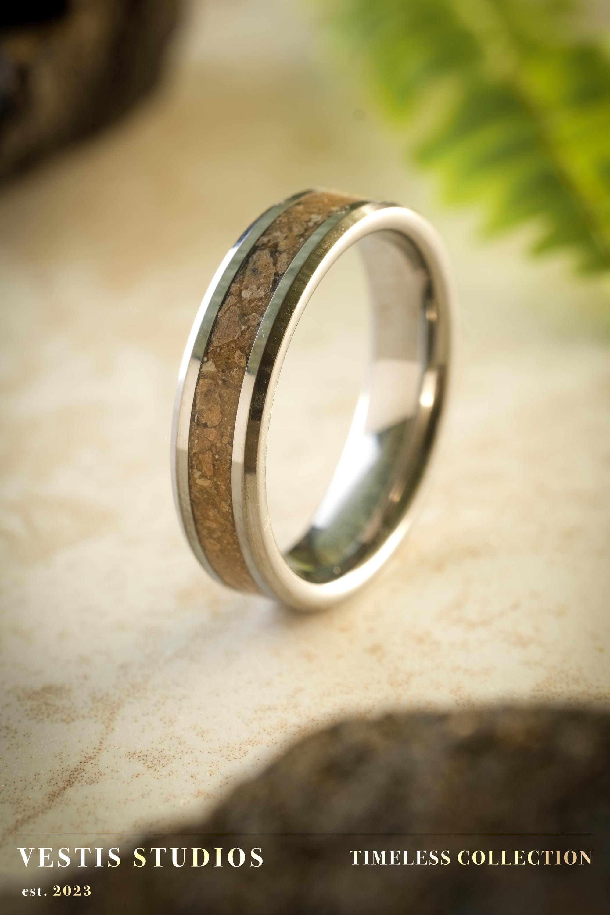 Mosasaur Fossil Ring – Tungsten Carbide