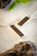 Triceratops Fossil Necklace – Sterling Silver