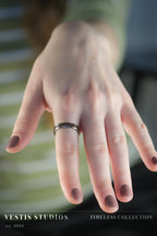 Triceratops Fossil Wedding Ring Set – Tungsten