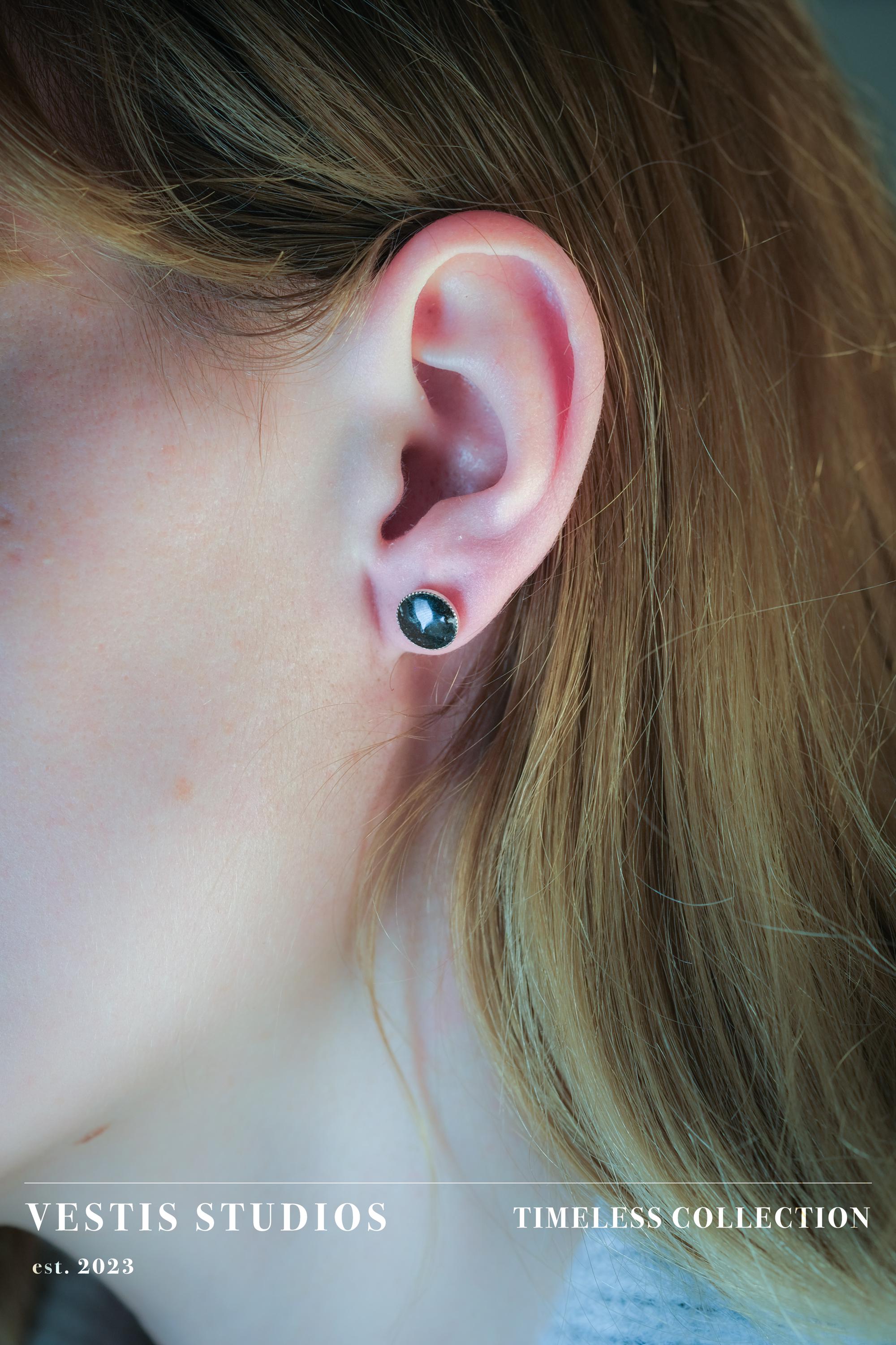 Megalodon Tooth Earrings – Sterling Silver