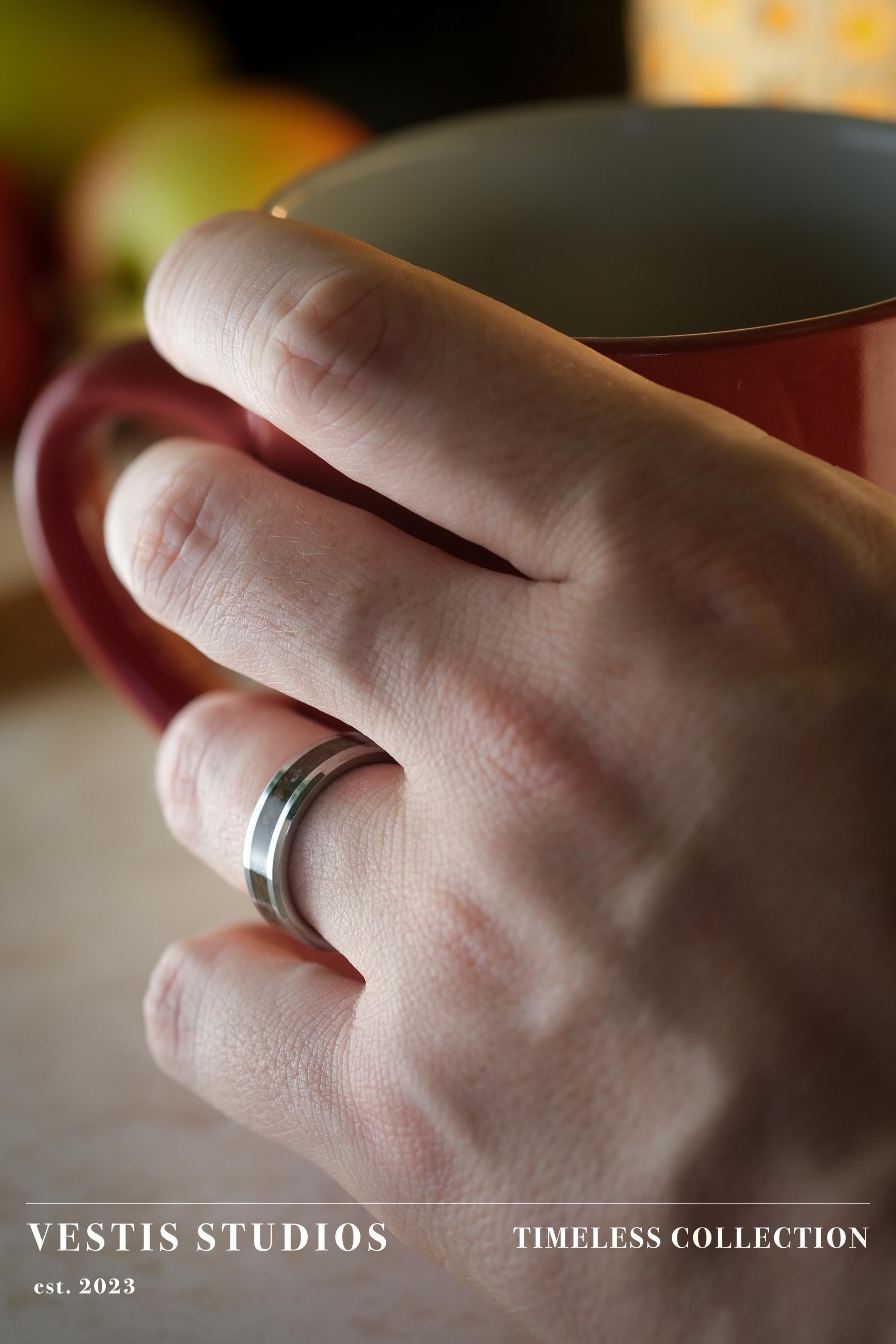 Raptor Fossil Ring – Tungsten Carbide