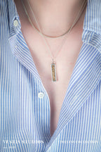 Mosasaur Fossil Necklace – Plated Silver