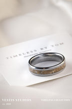 Mosasaur Fossil Ring – Tungsten Carbide