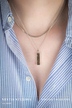 T. Rex Fossil Necklace – Sterling Silver