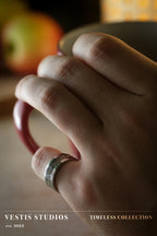 Shark Tooth Fossil Ring – Steel