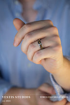 T. Rex, Triceratops & Spinosaurus Fossil Ring – Tungsten Carbide