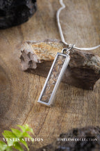 Spinosaurus Tooth Necklace – Plated Silver