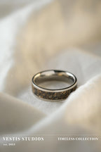 Hadrosaur Fossil Ring – Titanium