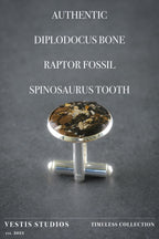 Diplodocus, Raptor & Spinosaurus Cufflinks