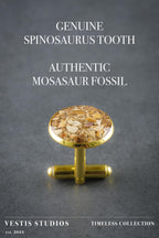 Spinosaurus & Mosasaur Fossil Cufflinks