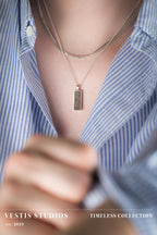 T. Rex Fossil Necklace – Sterling Silver