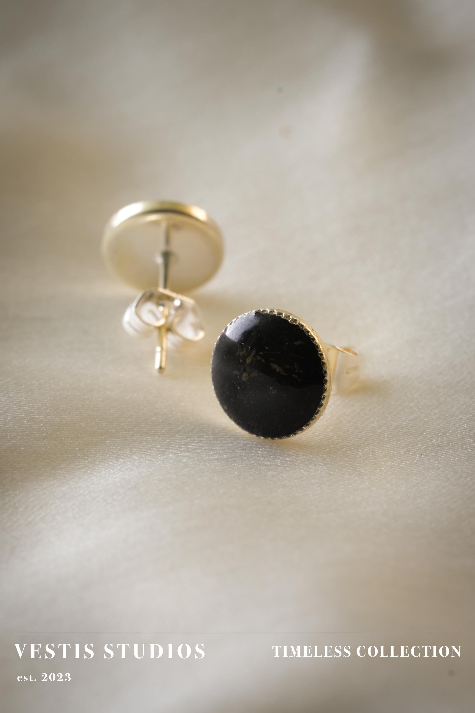 Diplodocus Fossil Earrings – Sterling Silver