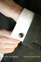 Hadrosaur Bone Cufflinks
